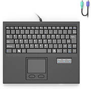 E-SDS Wired Machine Keyboard with Touchpad Portable Compact - PS/2 Interface