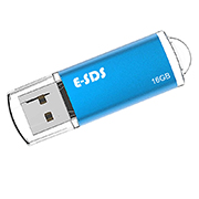 E-SDS USB 2.0 Metal Flash Drives 16GB Memory Flash Thumb Drive Stick Pendrive Flashdisk USB Key U Disk